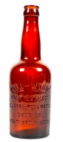 Cla-Wood Malt Extract Bottle - Clarke Woodward Drug Co., Portland, Oregon [201113]