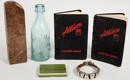 Tolenas Soda Springs Bottle and Mystery Stone. [201927]