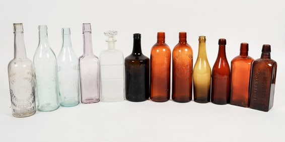 Misc. Alcohol/Medicinal Bottle Group (12) [201442]