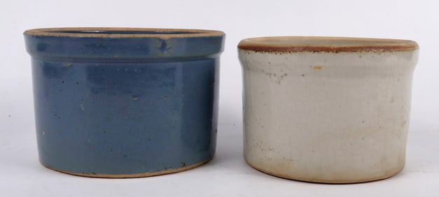 Stoneware Rounded Bottom Pots  (2) [159916]