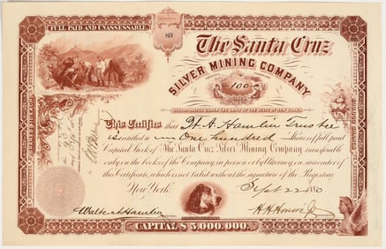 The Santa Cruz Silver Mining Co. Stock [201207]