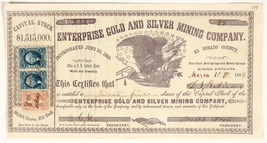 Enterprise Gold and Silver Mining Co. Stock [200238]
