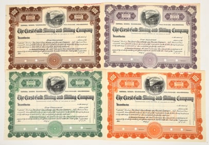 Crest Gold Mining & Milling Company Specimen Stock Group [205014]