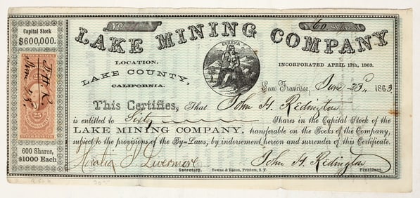 Lake Mining Co. Stock [201223]