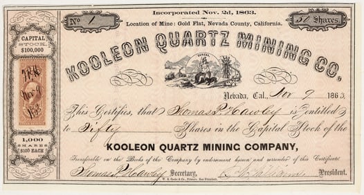 Kooleon Quartz Mining Co. Stock [201208]