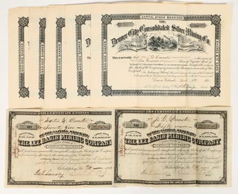 Leadville, Colorado Mining Stock Group (8) [204285]