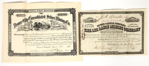 Leadville, Colorado Mining Stock Pair [204290]