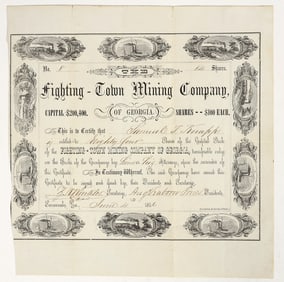 The Fighting-Town Mining Co. Of  Georgia Stock [201215]