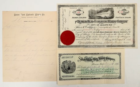 Two Different Rare Idaho Mining Stock Certificates [197920]