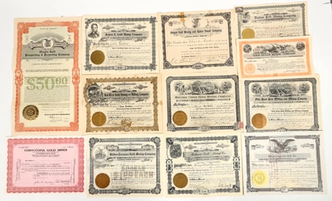 Oregon Gold Mining Stocks Collection [202966]