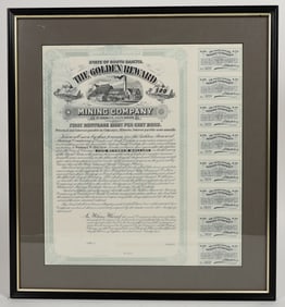 Golden Reward Mining Company of Deadwood $500 Bond [203734]