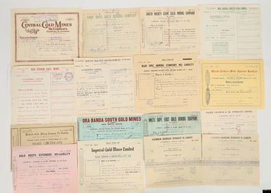 Australian Mining/Petroleum Stocks, 1900s (38) [204646]