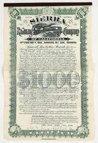 Sierra Railway Co. Bond. [201255]