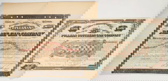 Signed Pullman Car Bonds [201938]