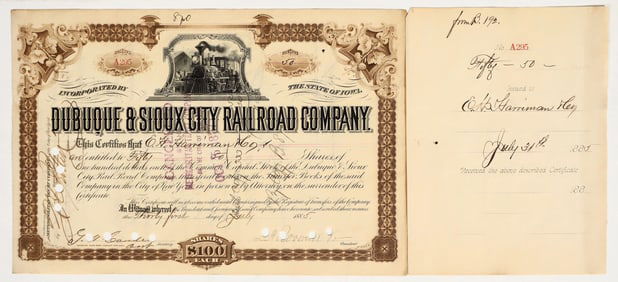 Dubuque & Sioux City Railroad Co. Stock [200209]