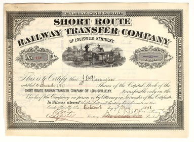 Short Route Railway Transfer Co. Stock [200230]