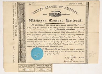 Michigan Central Railroad Stock [200210]