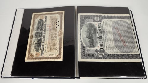US Railroad Stock Certificate Collection (80+) [204608]