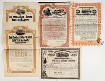 Various States Railroad Bonds. [201945]