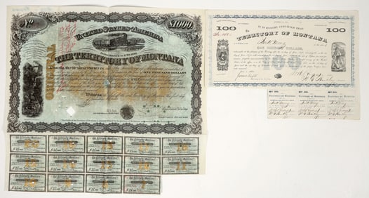 Two Montana Territory Bonds, 1868 & 1880 [200891]