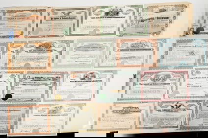 Misc. Stock Certificates, 1888-1996 (106) [201563]