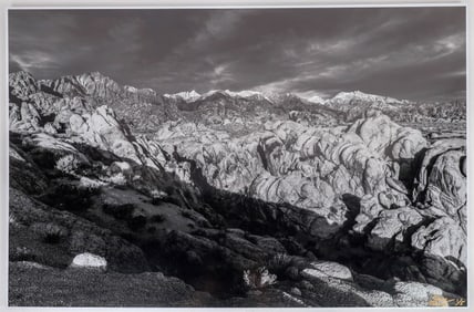Mt. Whitney Sunrise from Alabama Hills Photograph in the Style of Ansel Adams Version II [156859]