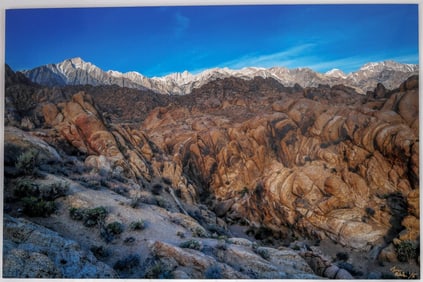 Mt. Whitney Sunrise from Alabama Hills Color Photograph, Version III [156849]