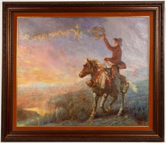 Riders in the Sky, Dan Muller Oil Painting [204001]
