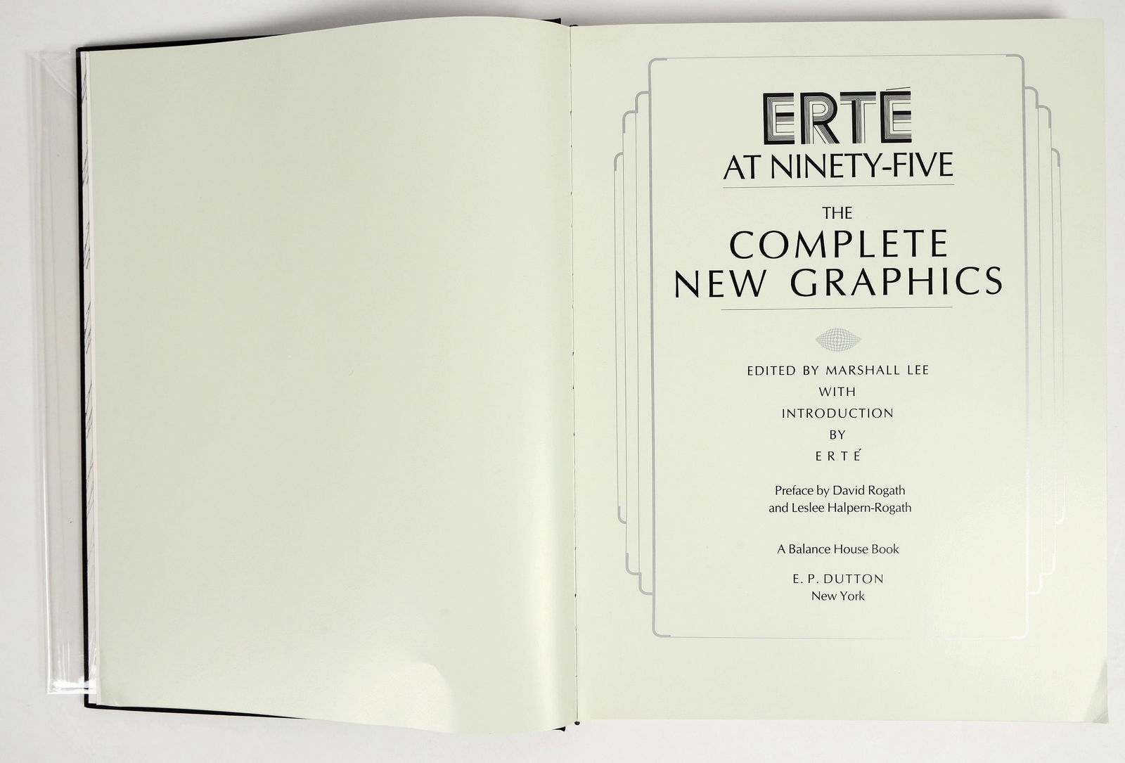 Erte at Ninety-Five: The Complete Graphics, Limited Edition, Signed [200911]: #239 of 250 copies, signed by famed Art Deco artist Erte. This lavish volume showcases the complete collection of Erte's graphic works up to 1987, including over 200 original gouache designs for his l