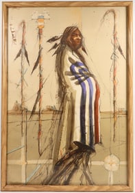 Native American Artist Proof Lithograph, "Ceremonial", Larry Fodor [201824]