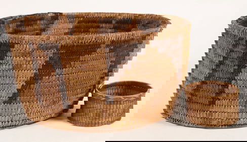 Native American Tohono O'odham Indian Baskets. [204028]