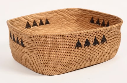 Washoe Woven Basket, Rectangular, Lake Tahoe Area [203663]