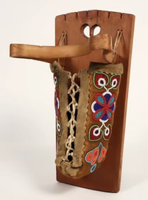 Cree Lac Seul Toy Cradleboard with Browband c. 1900 [200499]