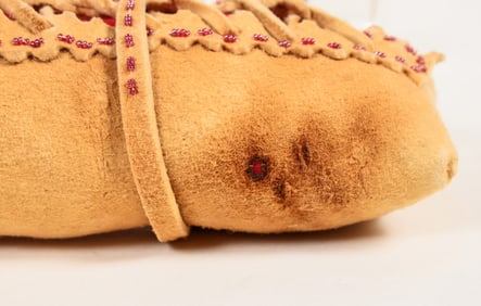Athabaskan Toy Moose Hide Cradle [200496]