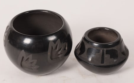 Santa Clara Black Pottery Duo [168960]