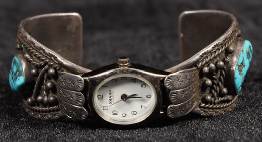Fannie Platero Vintage Navajo Watch Bracelet   [202794]