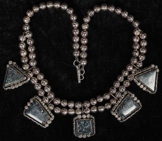 Pauline Claw Lander County Variscite Necklace [202791]