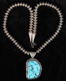 R.J. Apacheto Turquoise Pendant Necklace [202796]