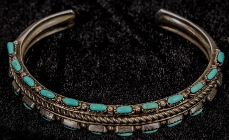 Zuni Bracelet, Heavy-Silver [202144]