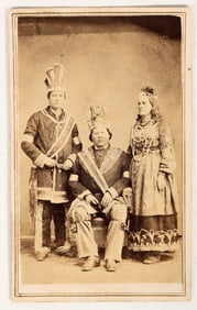 Michigan Indians CDV Photograph Huylar Gallery  [202906]