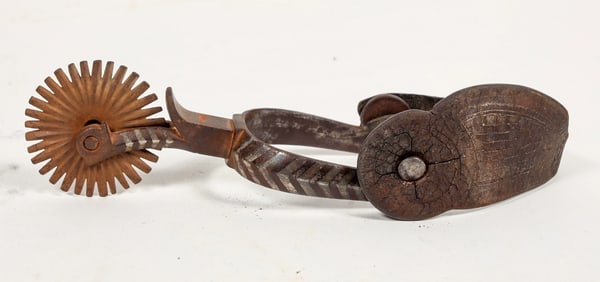 Antique Silver Inlaid Spur [204388]