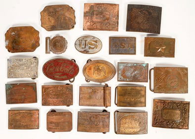 Fantasy Brass Buckle Collection, c1960s (22) [203981]