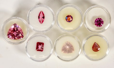 Faceted Pink Gemstone Group [203882]