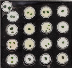Chrome Diopside, Faceted Group [204056]
