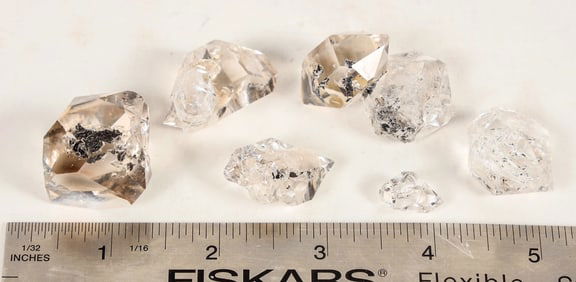 Herkimer Diamonds - 7 Natural diamonds  [204405]