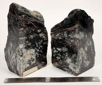 Bookends of High Grade Cobaltite Ore, Sunshine Mine, ID [203711]