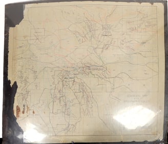 Geologic Map of Grass Valley Nevada City, c1920 [204320]