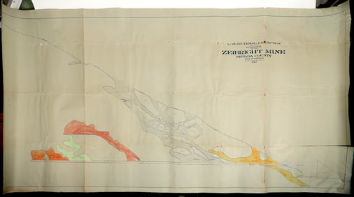 Zeiberight Mine Map Nevada County, California c.1916 [205153]