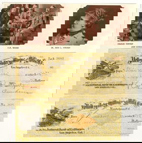 Yellow Aster Mining & Milling Co. Checks, Randsburg, CA [204622]