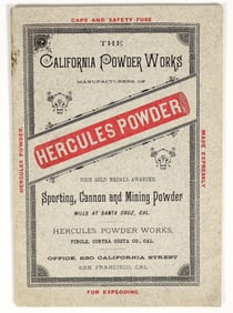 1893 California Powder Works Hercules Powder Mining Dynamite Booklet [201132]
